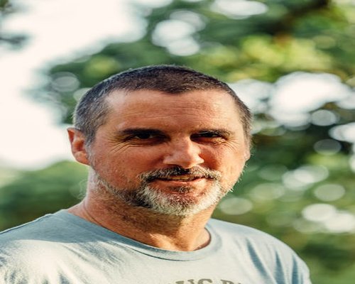 Serene mature man enjoying outdoors